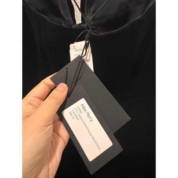 ALEX PERRY Patten Velvet Sweetheart Teacup Glove Dress AU14(US10) - Picture 11 of 12